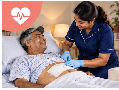 Sterile Home Wound Dressing & Injections - SURYA Home Care